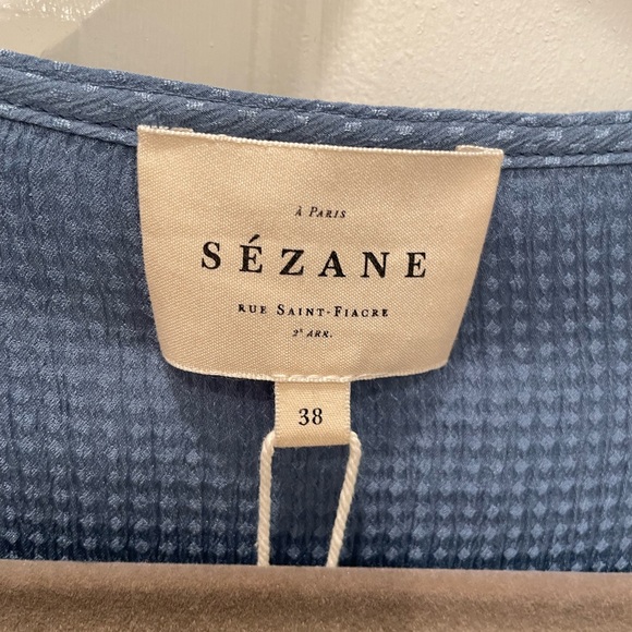 Sezane Pricille blouse 38 Silk - Picture 5 of 7
